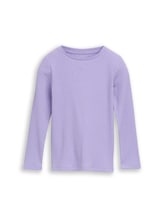 Nicht ausgewählt, Langarmshirt mit Rippstruktur von Tom Tailor, lila
