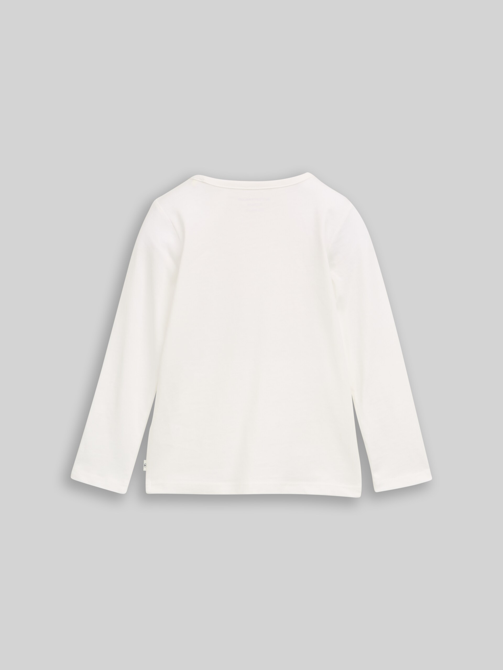 Langarmshirt mit Wendepailletten - Whisper White