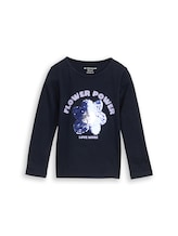 Nicht ausgewählt, Langarmshirt mit Wendepailletten von Tom Tailor, blau