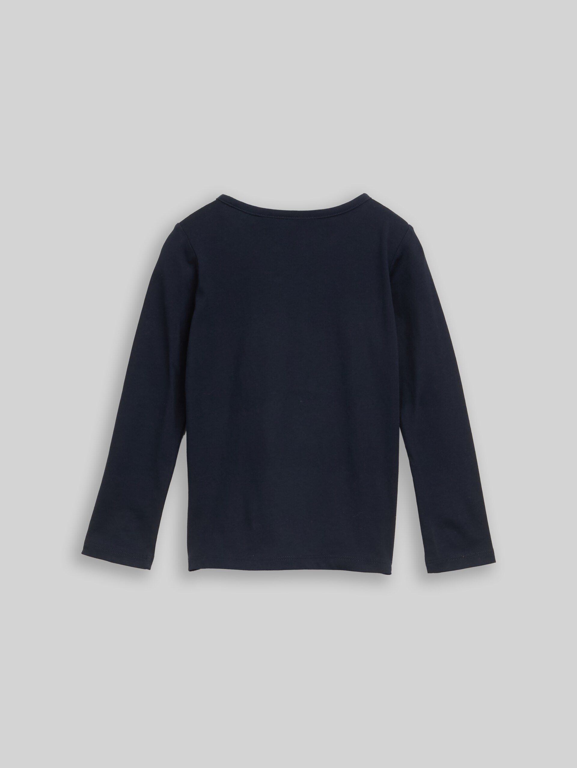 Langarmshirt mit Wendepailletten - sky captain blue
