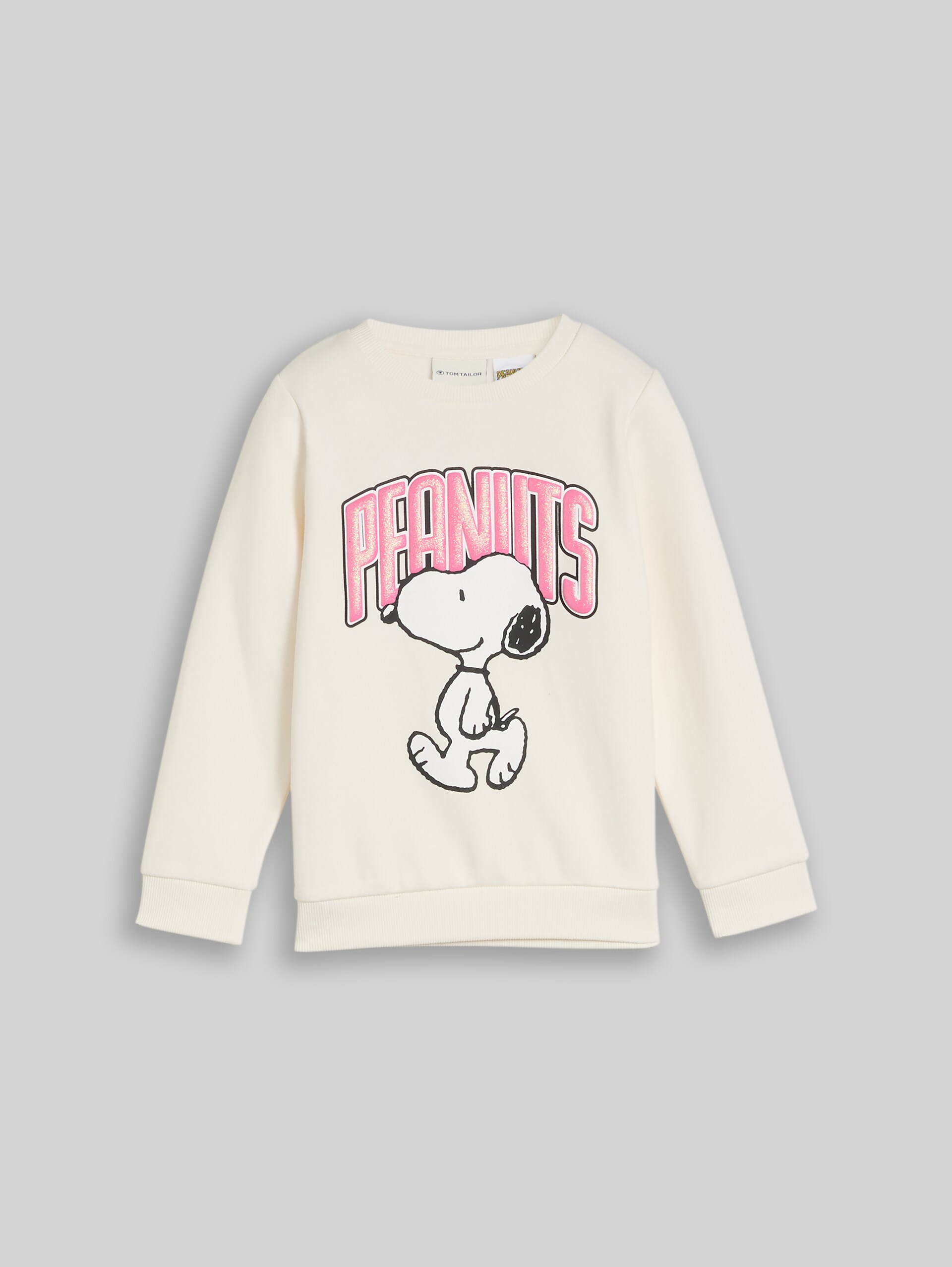 Sweatshirt mit Snoopy-Print - Gardenia White - Vorder-Produkt-Ansicht