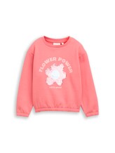 Nicht ausgewählt, Cropped Sweatshirt mit Wendepailletten von Tom Tailor, rosa