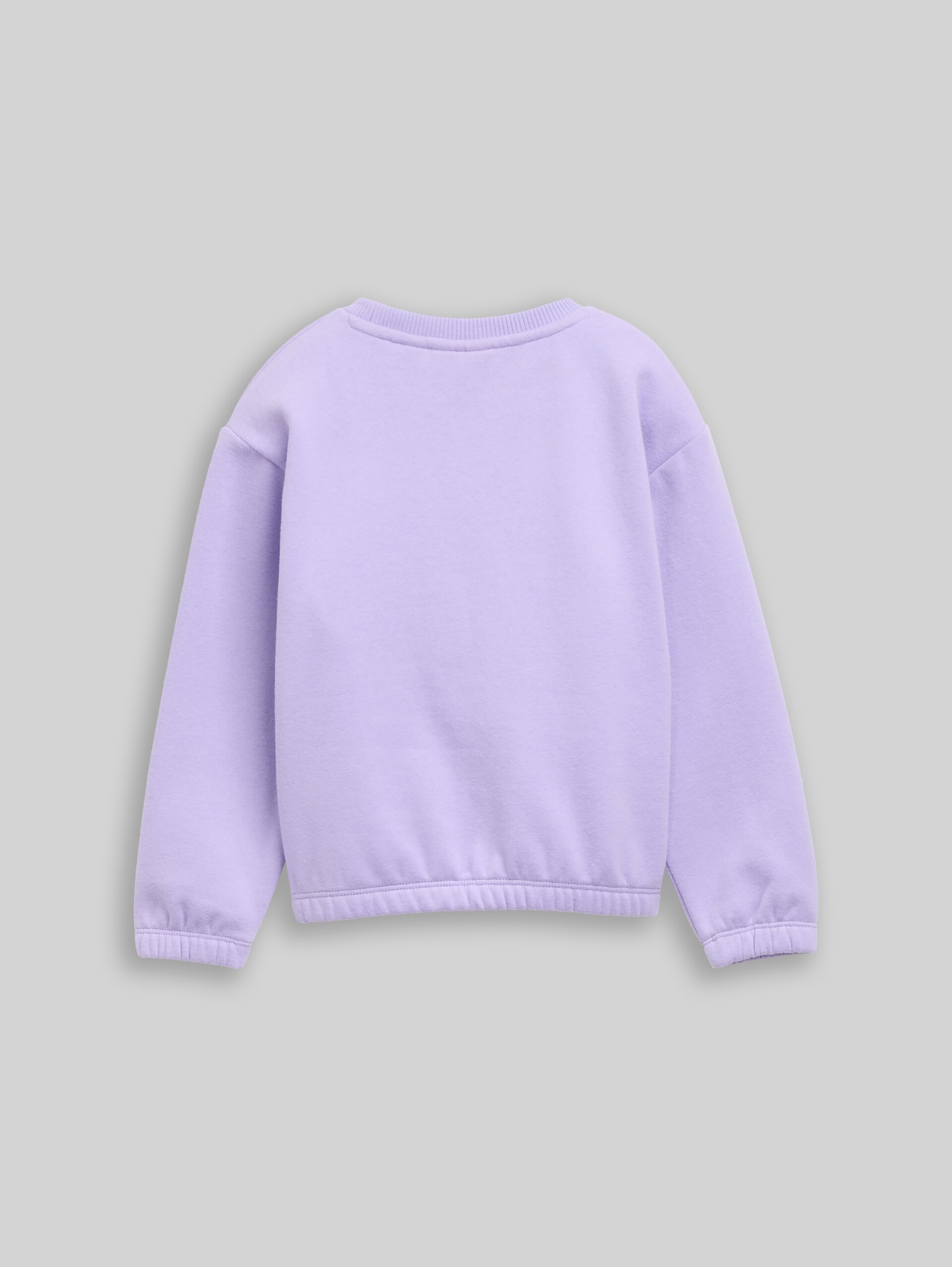Cropped Sweatshirt mit Wendepailletten - sweet purple