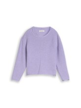Nicht ausgewählt, Strickpullover mit Colour Blocking von Tom Tailor, lila