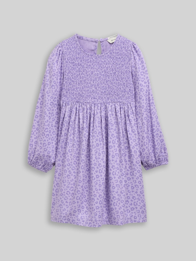 Minijurk met luipaardprint door Mini Girls, small lilac leopard print