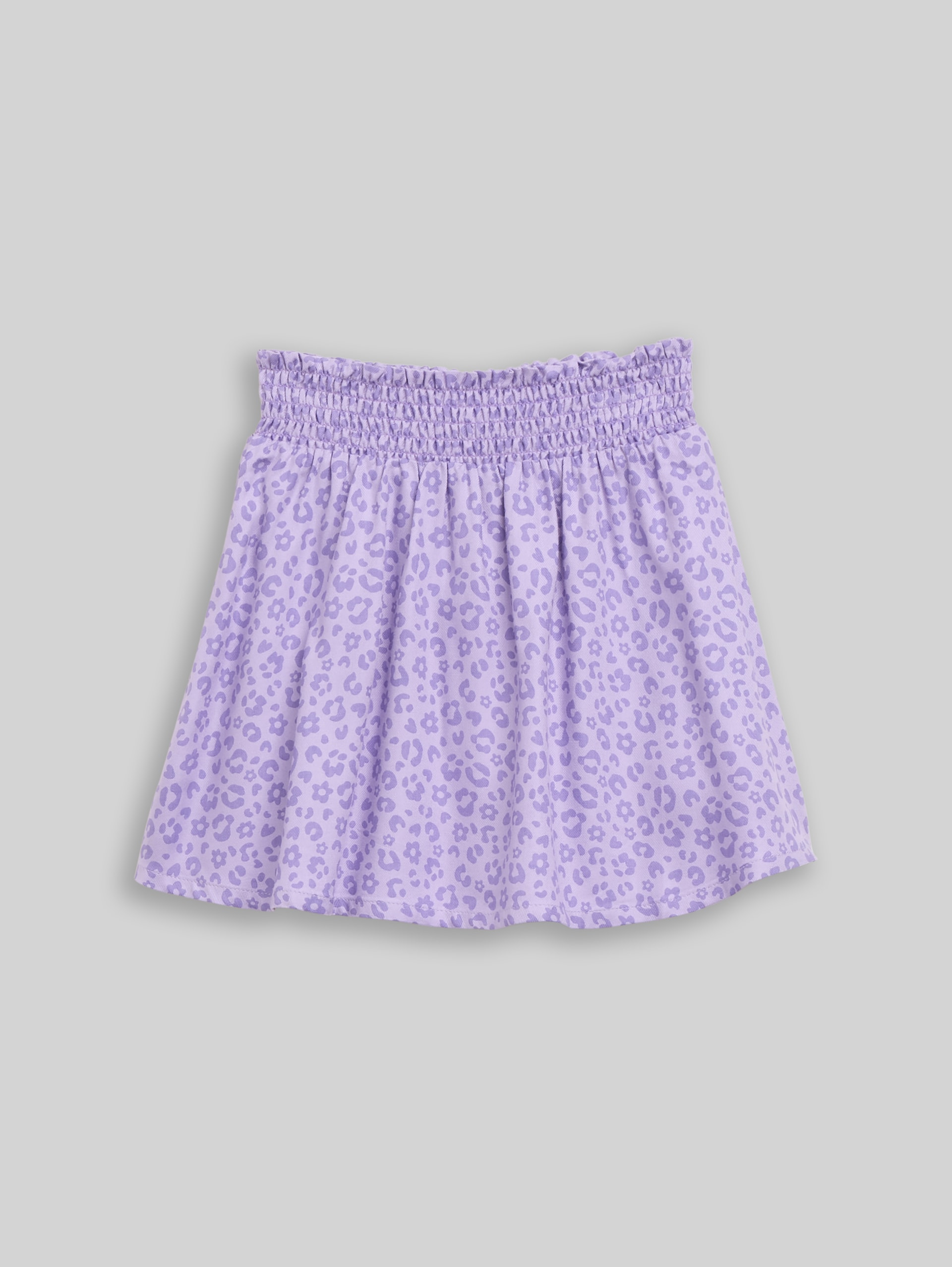 Minirok met luipaardprint - small lilac leopard print - Product vooraanzicht