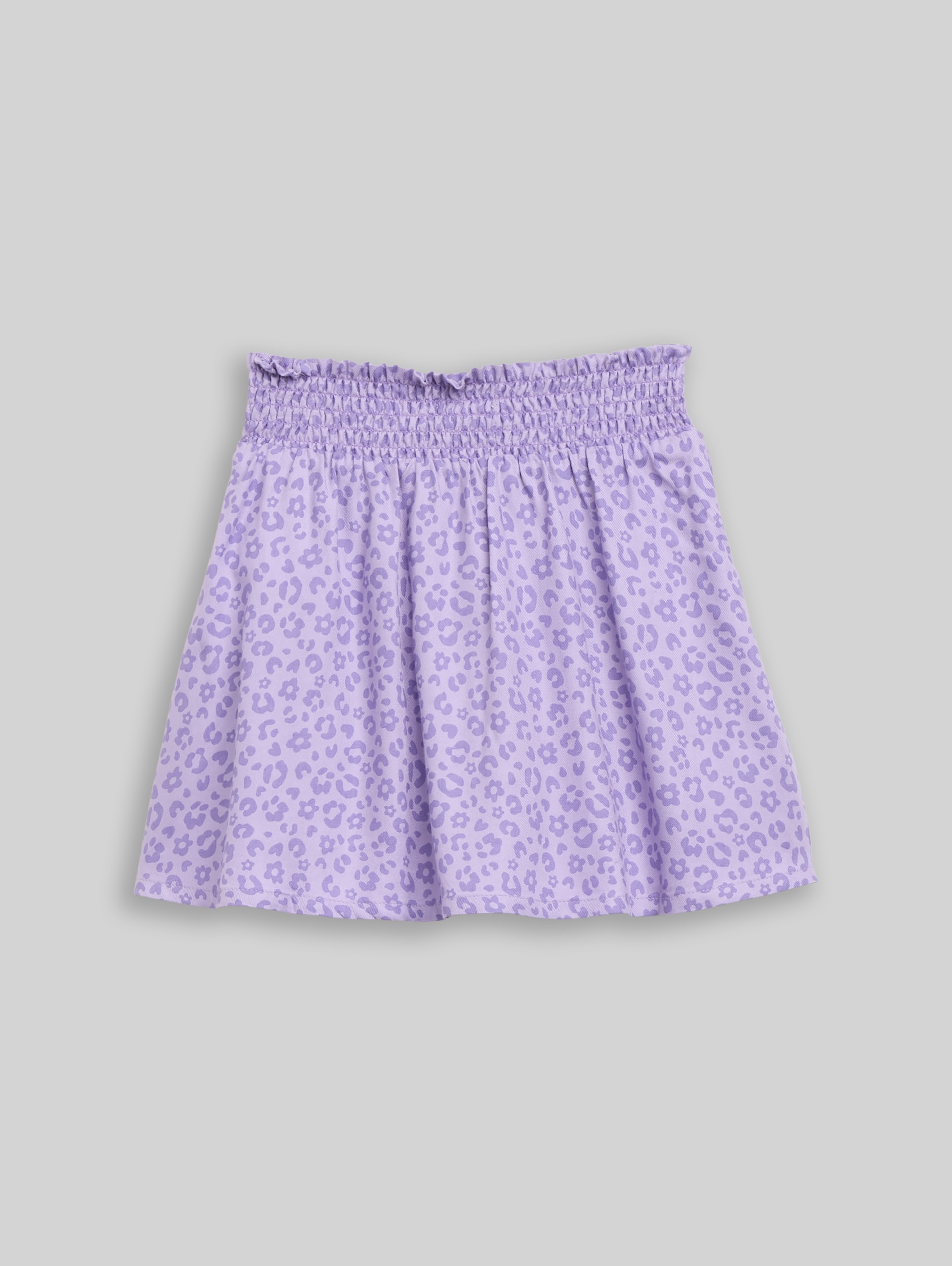 Minirok met luipaardprint - small lilac leopard print