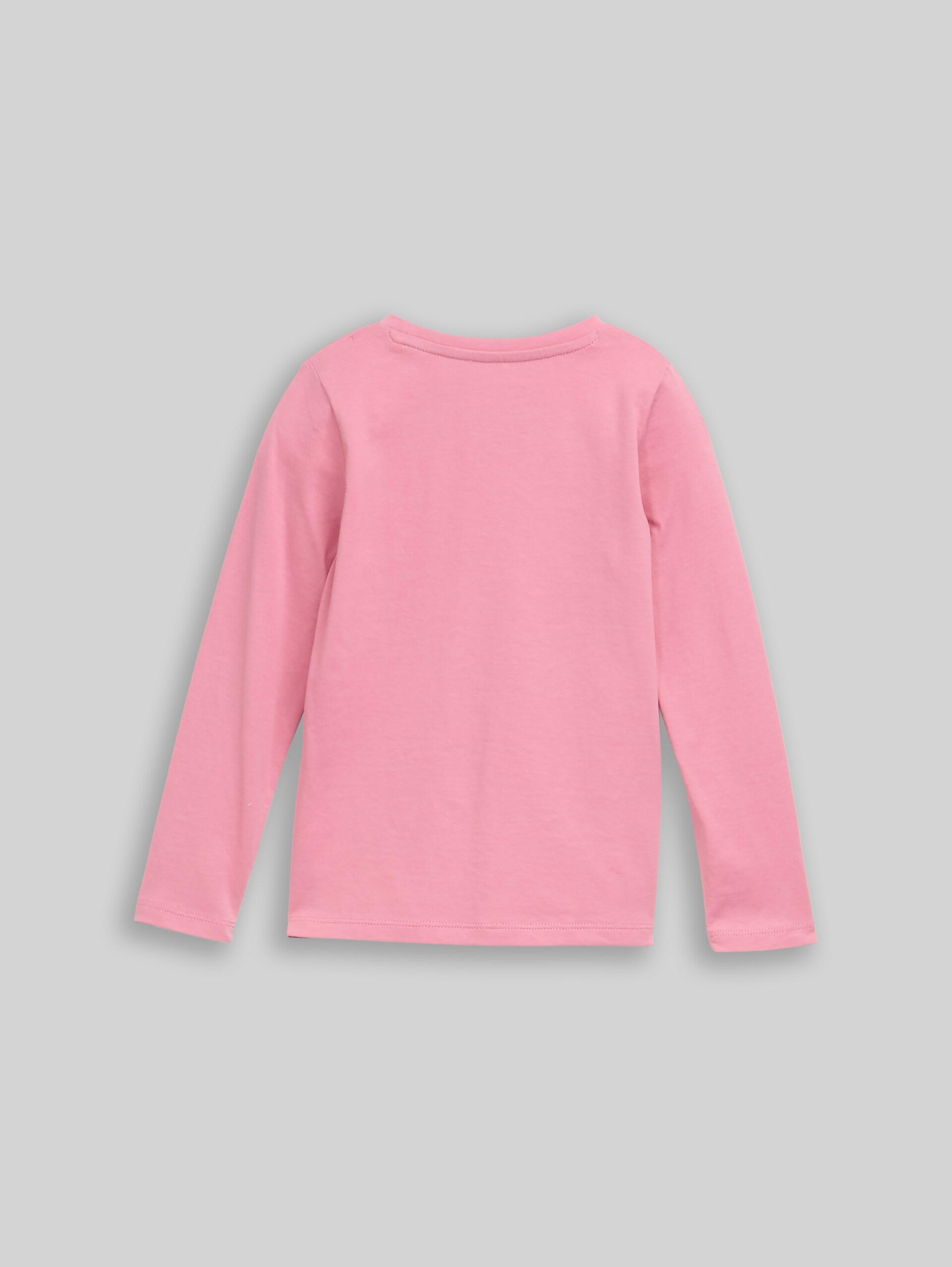 T-shirt met lange mouwen en omkeerbare pailletten - smooth rose