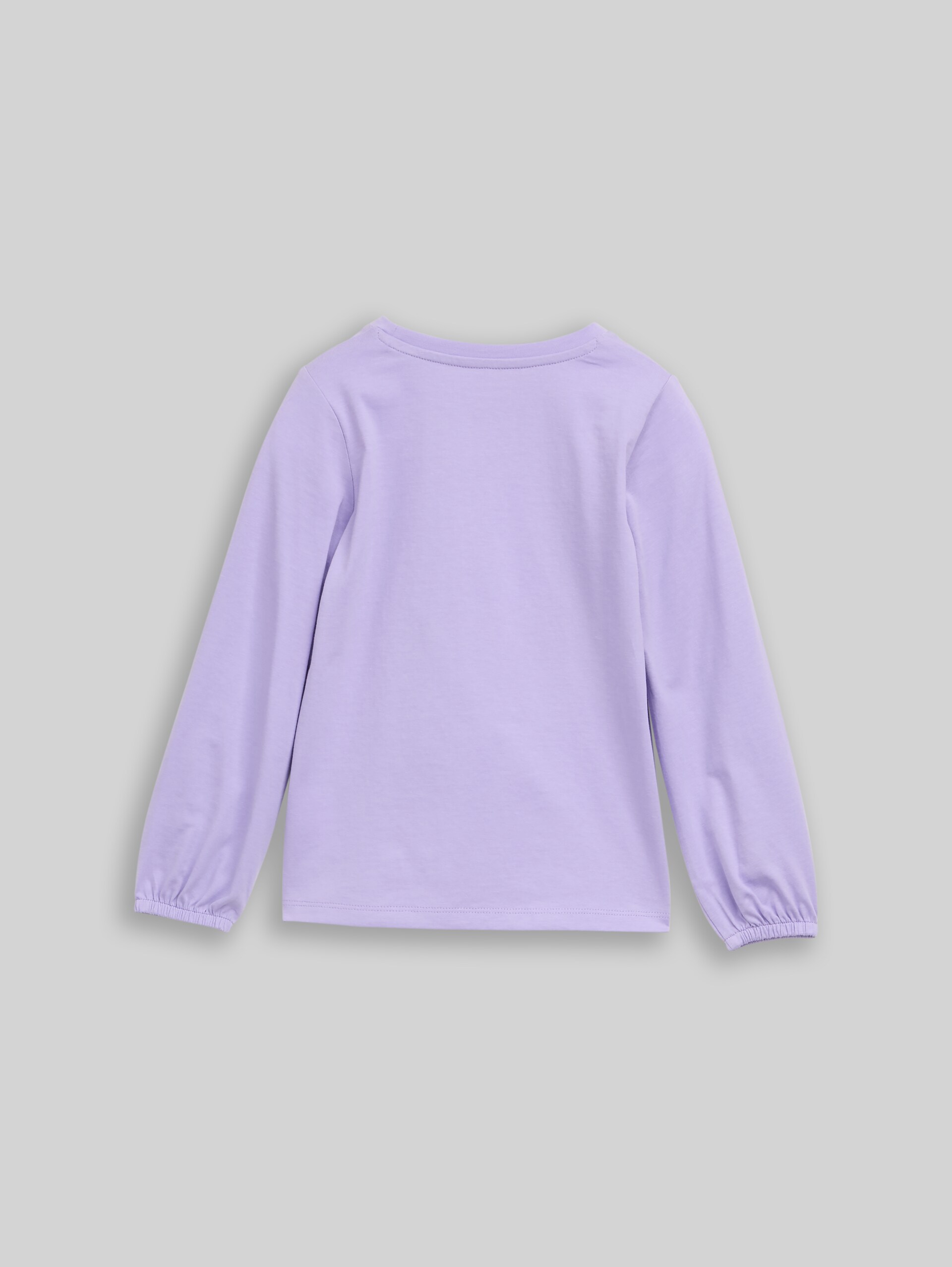 T-shirt met lange mouwen en omkeerbare pailletten - sweet purple