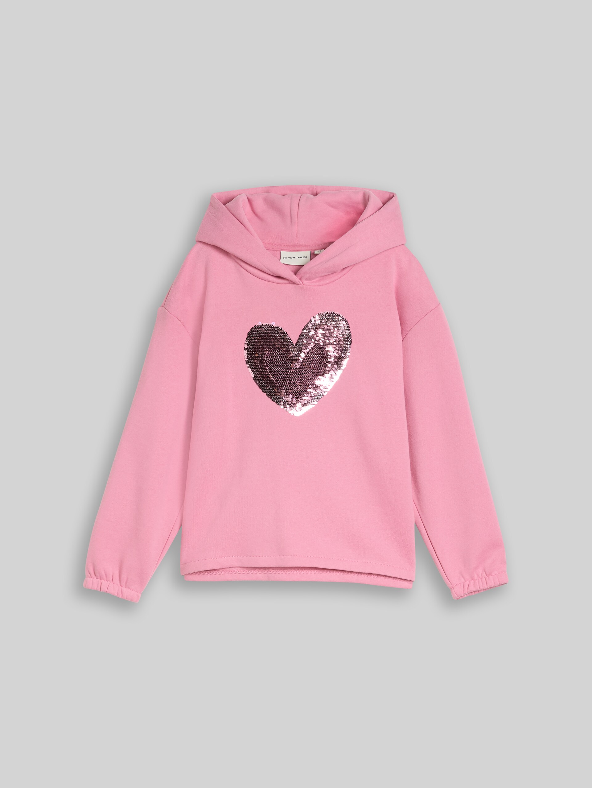 Hoodie met omkeerbare pailletten - smooth rose - Product vooraanzicht