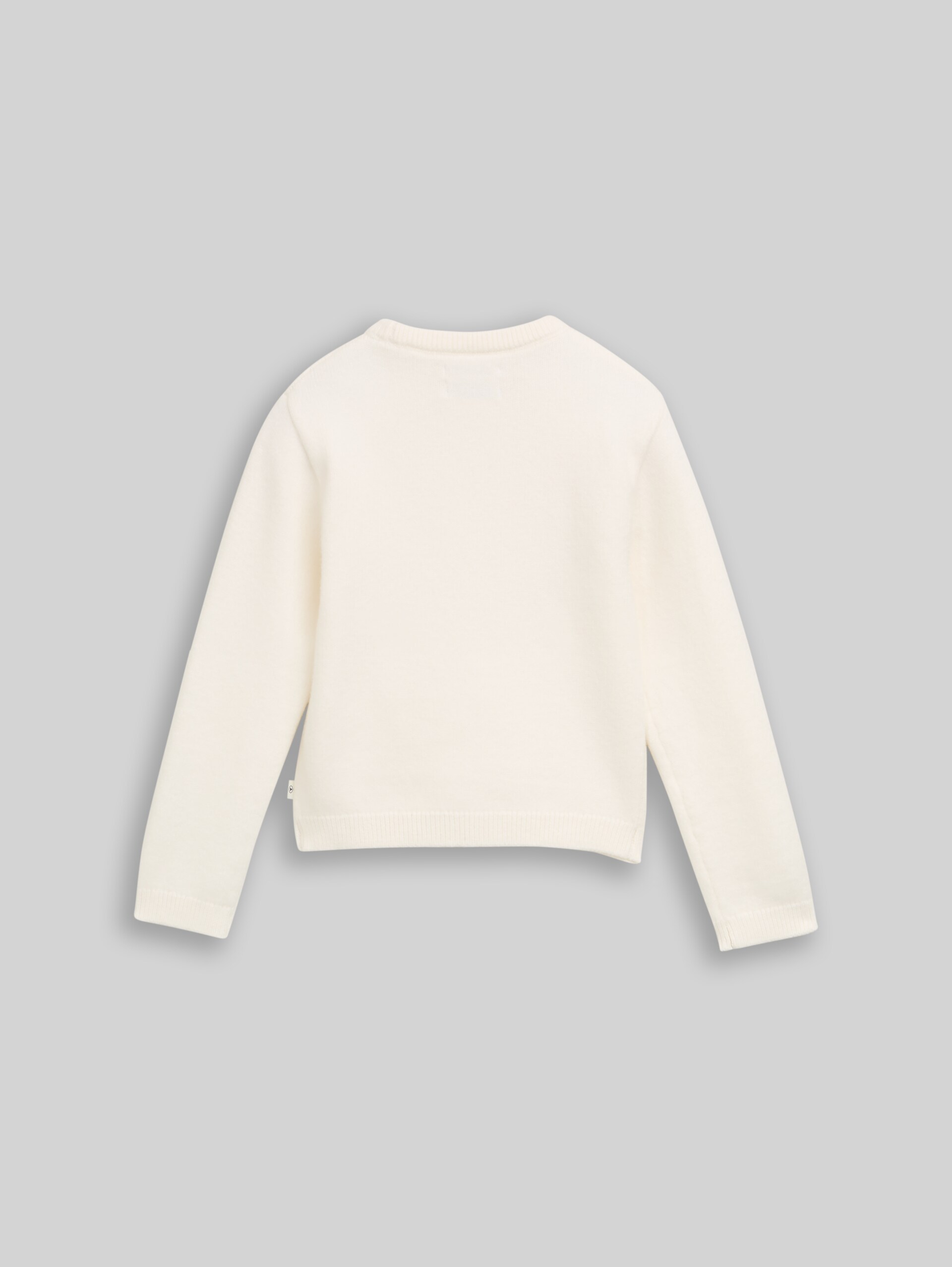Strickpullover mit Herz-Motiv - Gardenia White