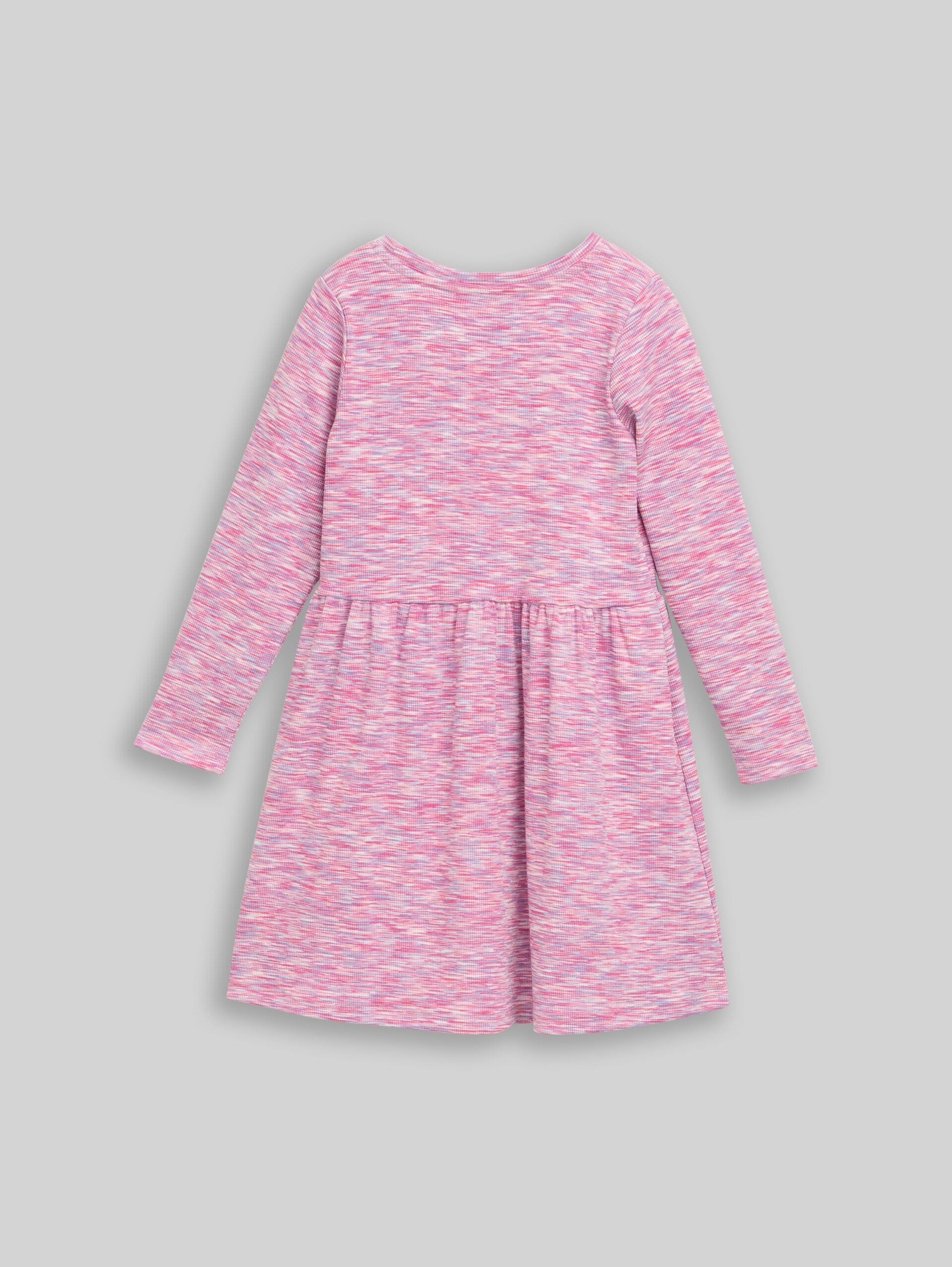 Mini-robe à effet côtelé - pink space dye texture
