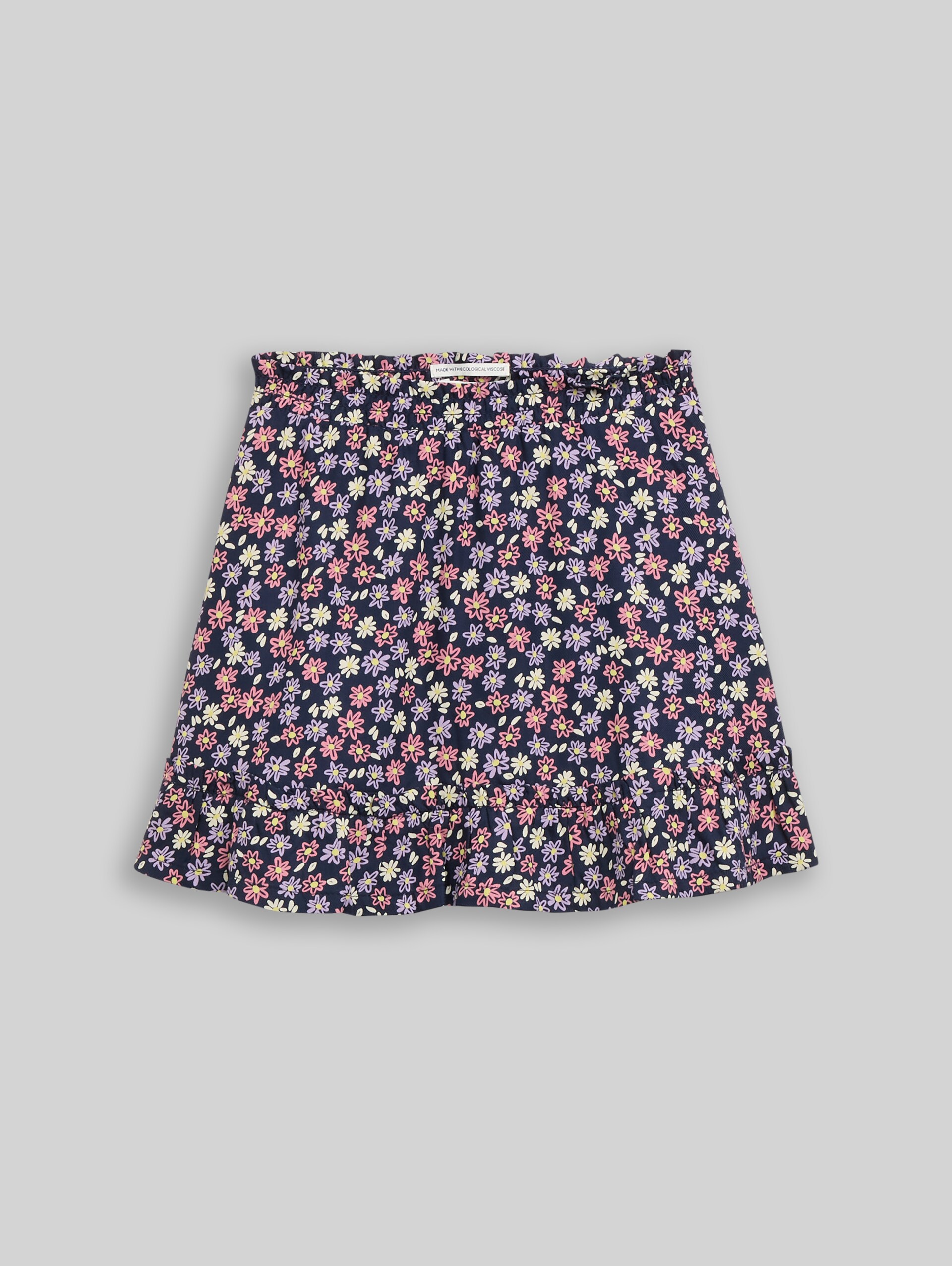 Mini-Rock mit Blumen-Print - cute daisy print - Vorder-Produkt-Ansicht