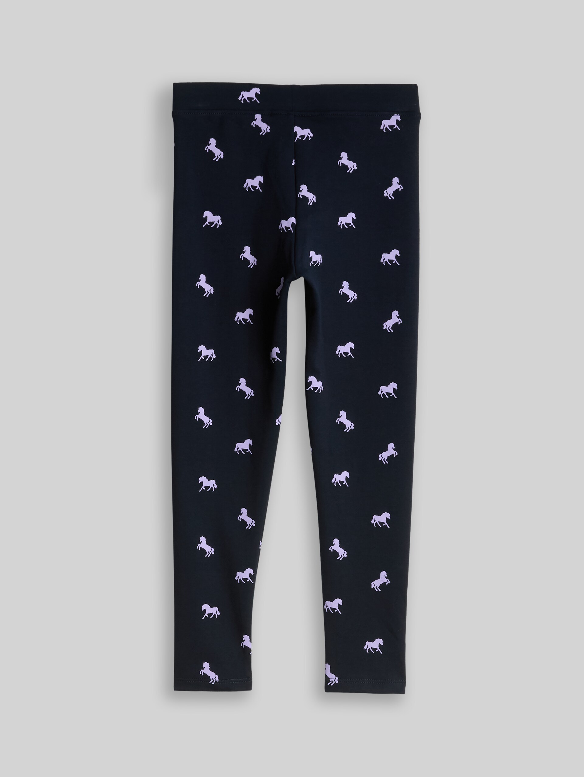 Legging met all-over print - dark blue horses print