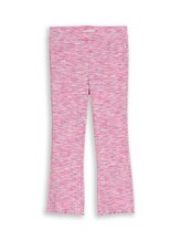 Geselecteerd, Flared-legging met geribbelde structuur door Tom Tailor, rosa