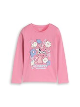 Nicht ausgewählt, Langarmshirt mit 3D-Print von Tom Tailor, rosa