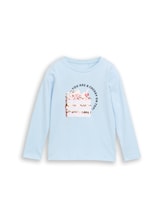 Nicht ausgewählt, Langarmshirt mit Wendepailletten von Tom Tailor, blau