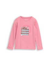 Nicht ausgewählt, Langarmshirt mit Wendepailletten von Tom Tailor, rosa