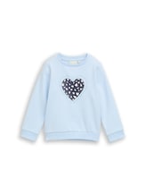 Nicht ausgewählt, Sweatshirt mit Print von Tom Tailor, blau