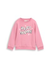 Ausgewählt, Sweatshirt mit Print von Tom Tailor, rosa