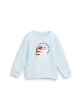 Non sélectionné, Sweat à application par Tom Tailor, bleu