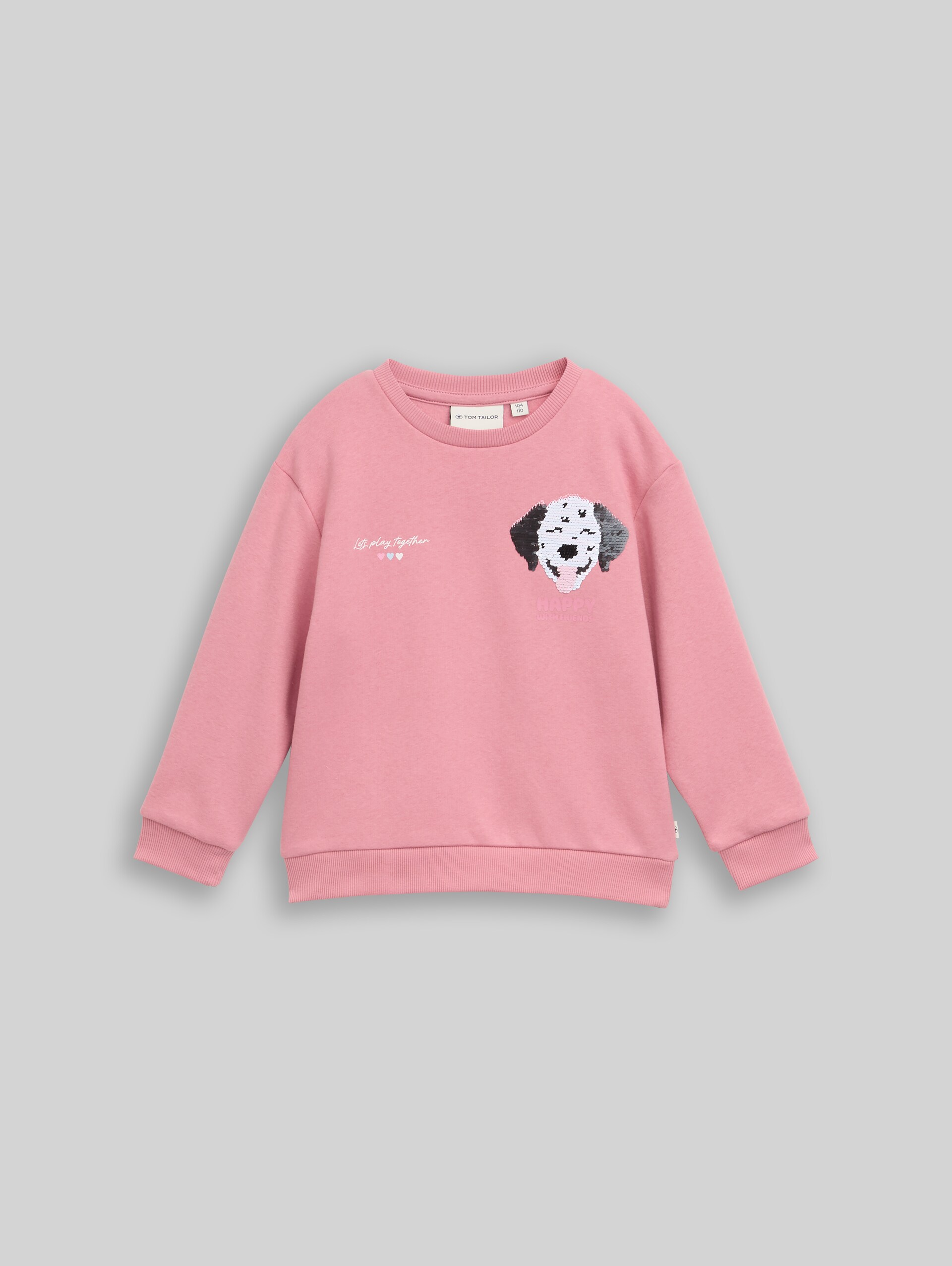 Sweat à application - smooth rose - Vue de face du produit