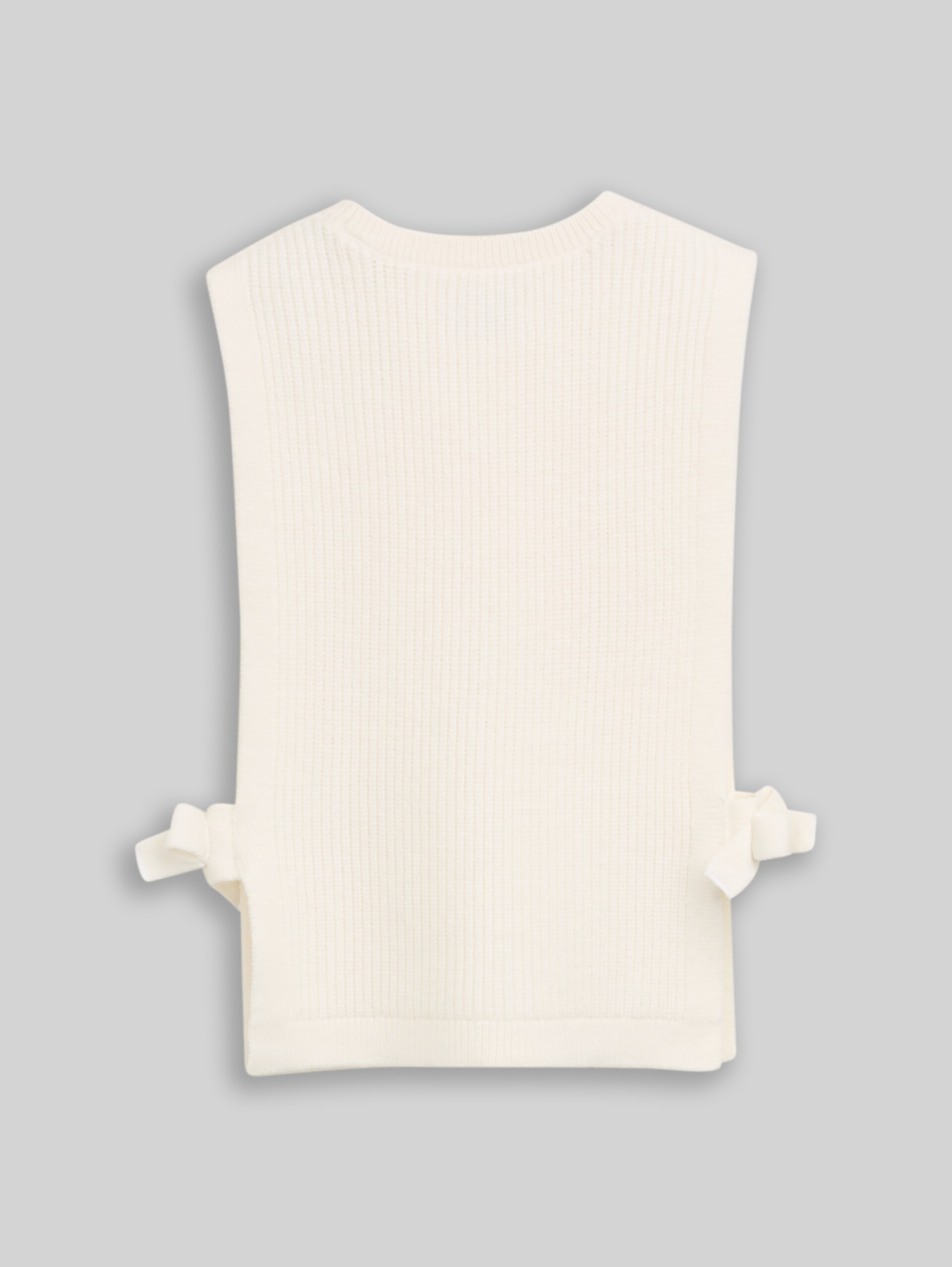 Pullunder mit Schleifen-Detail - Gardenia White
