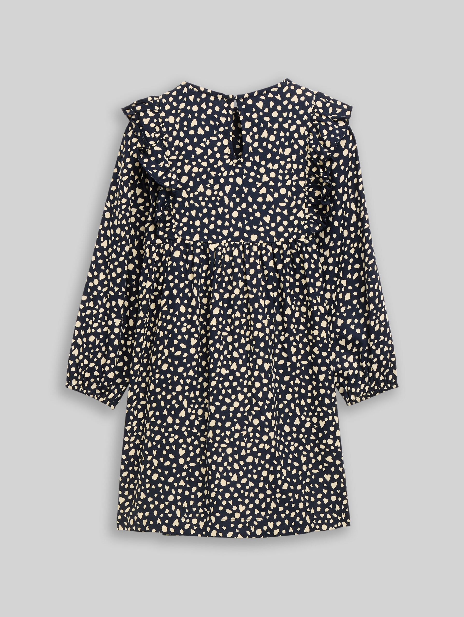 Mini-robe à volants - dark base dots design