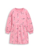 Ausgewählt, Sweat-Kleid mit Hunde-Print von Tom Tailor, rosa