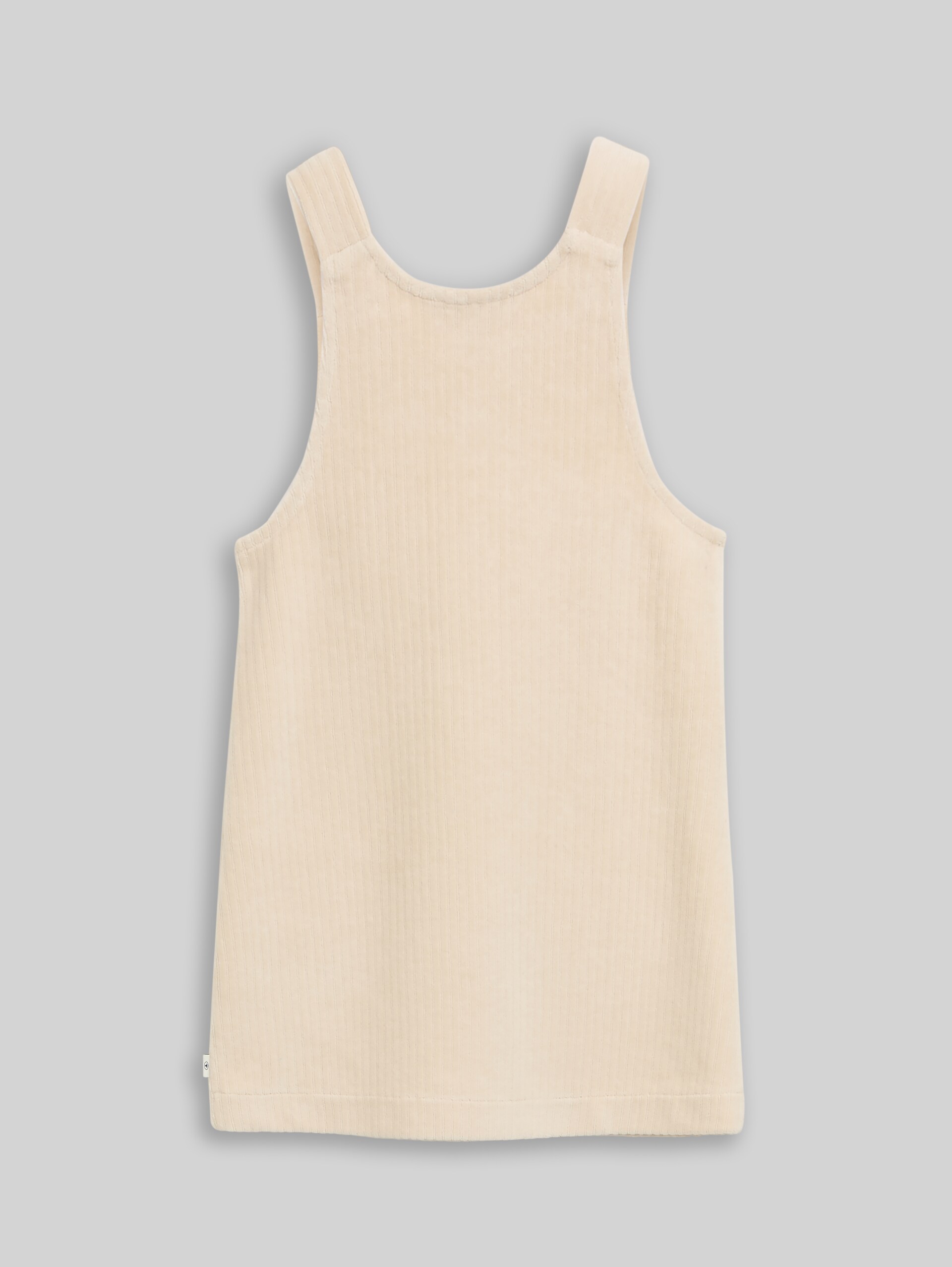 Mini-Kleid aus Cord - Light Sand