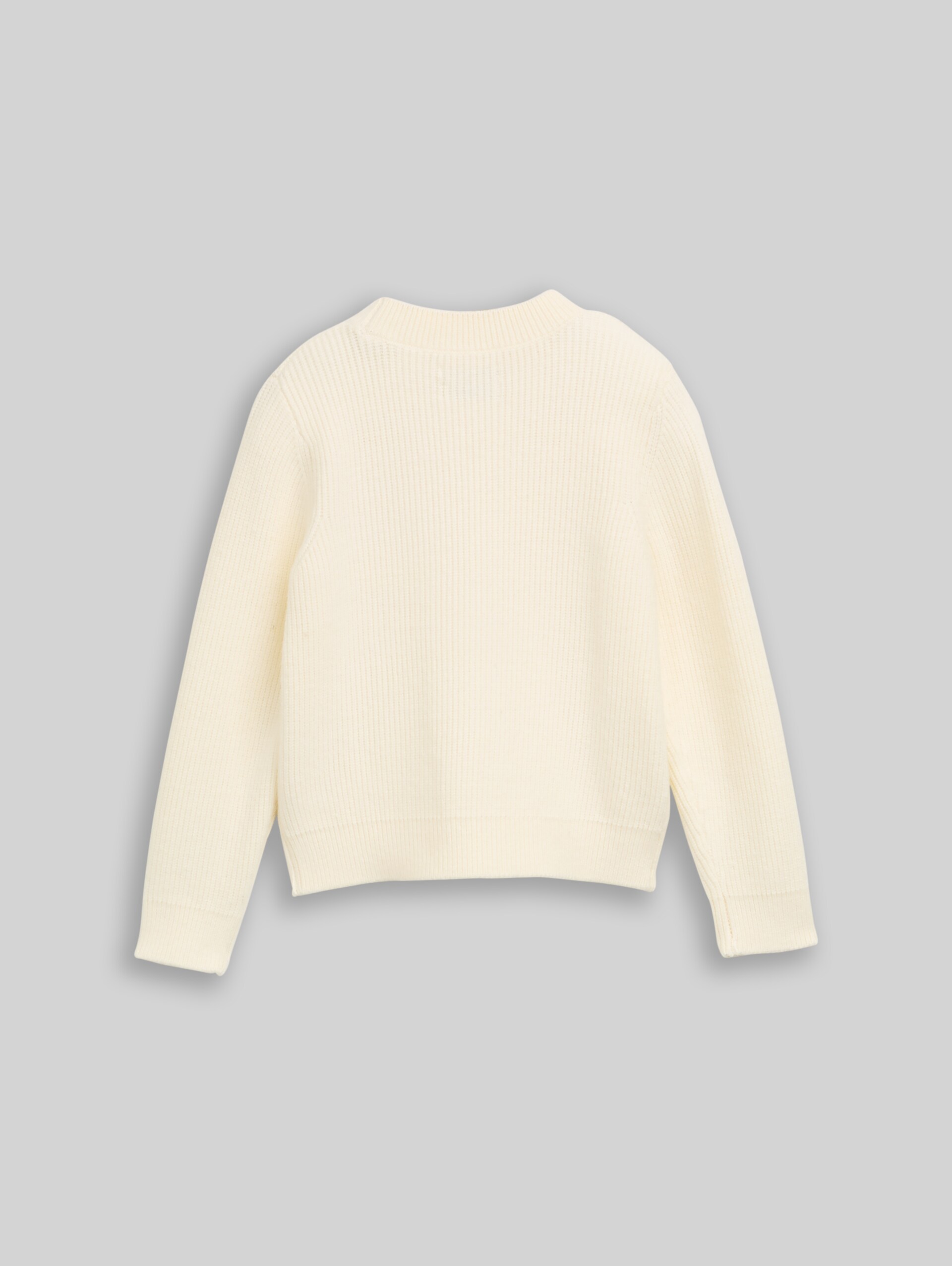Strickpullover mit Pailletten - vintage beige