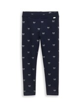 Ausgewählt, Slim Fit Leggings mit Print von Tom Tailor, blau