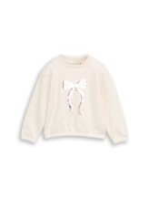 Sélectionné, Sweat-shirt croisé avec paillettes réversibles par Tom Tailor, brunir