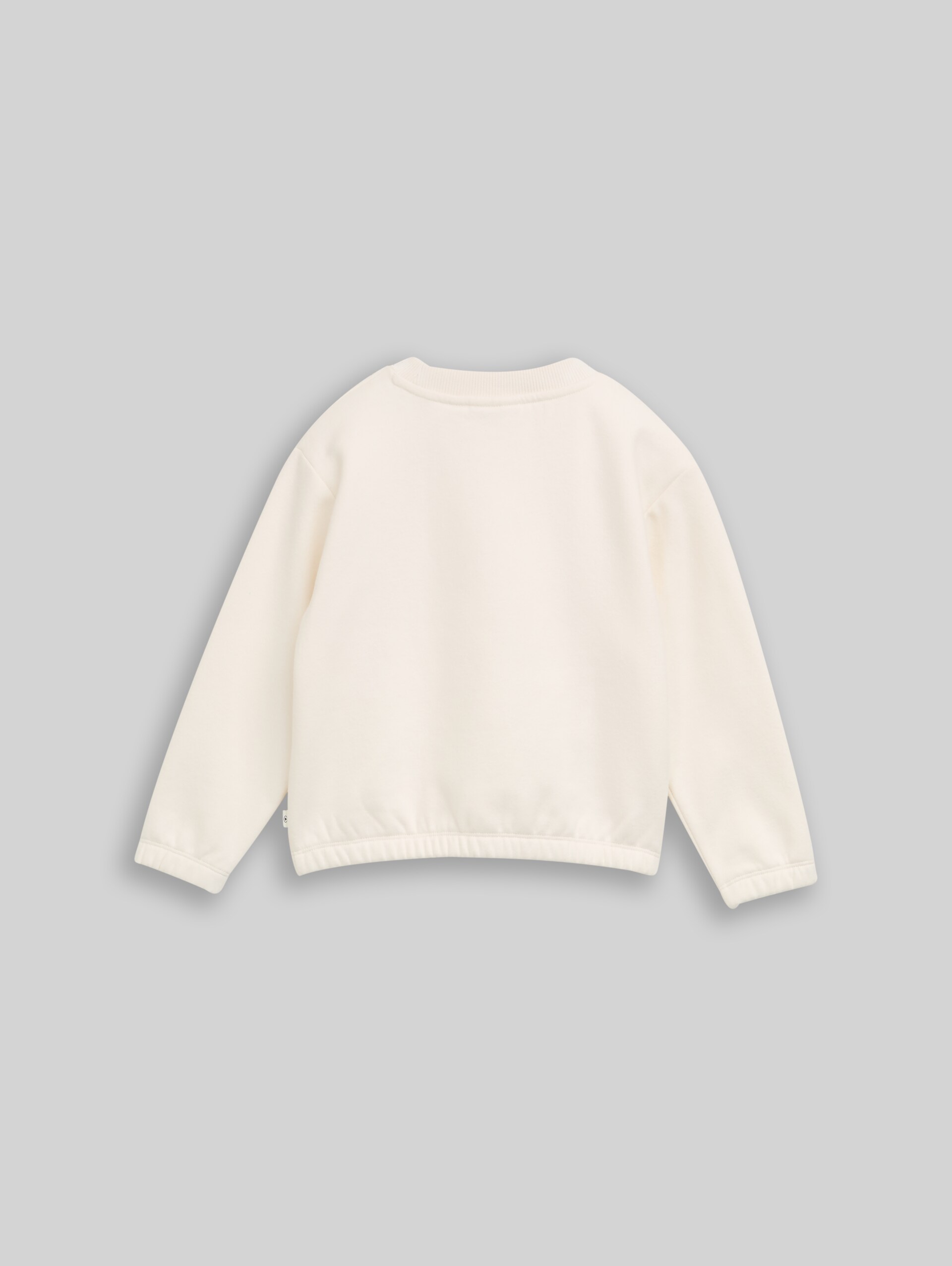 Sweat-shirt croisé avec paillettes réversibles - Gardenia White
