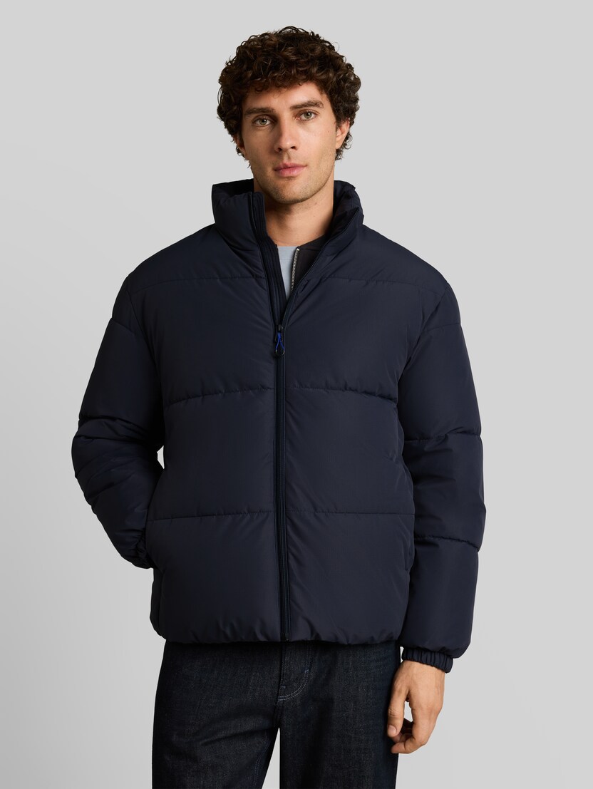 Relaxed Fit Puffer-Jacke mit Stehkragen von Denim Male, sky captain blue