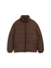 Ausgewählt, Relaxed Fit Puffer-Jacke mit Stehkragen von Tom Tailor, braun