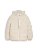 Ausgewählt, Relaxed Fit Puffer-Jacke mit Kapuze von Tom Tailor, weiß