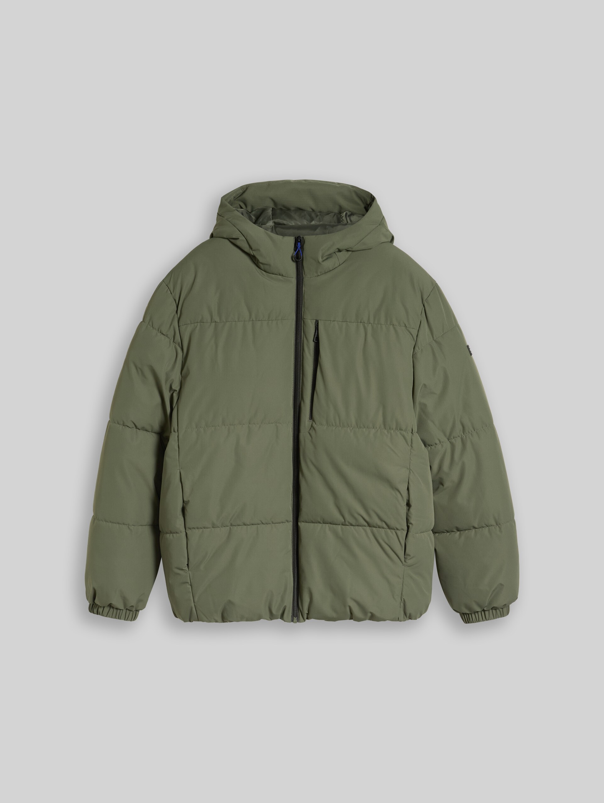 Relaxed Fit Puffer-Jacke mit Kapuze - urban olive green - Vorder-Produkt-Ansicht