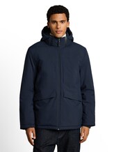 Niet geselecteerd, Functioneel jack met relaxte pasvorm en afneembare capuchon door Tom Tailor, blauw