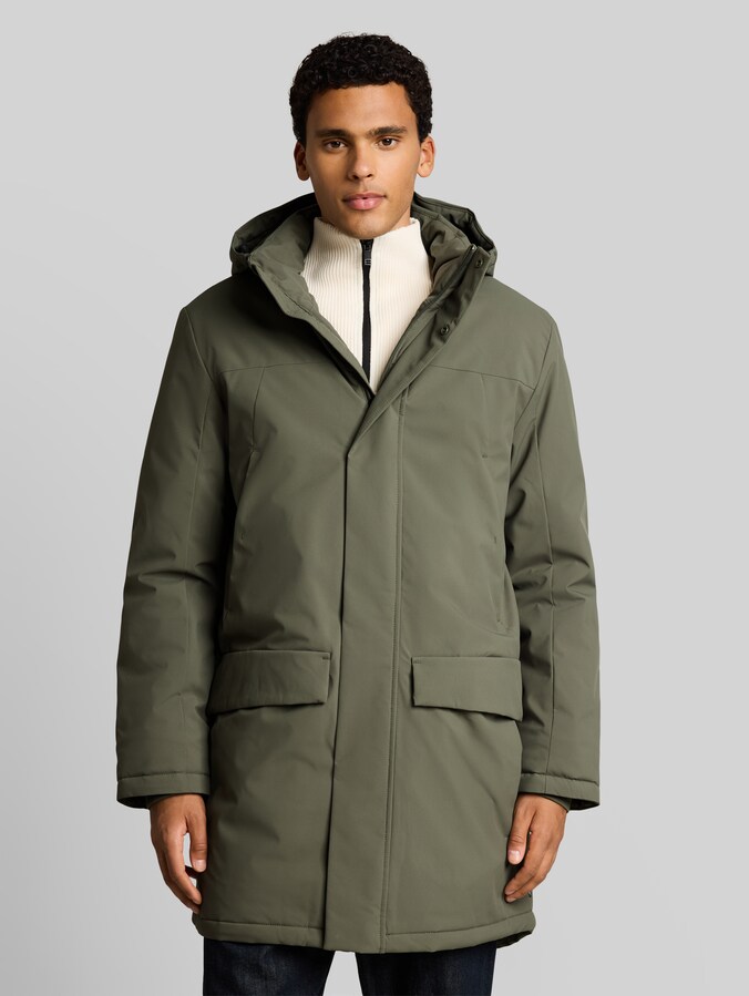 Parka met relaxte pasvorm en afneembare capuchon door Denim Male, urban olive green