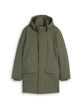 Geselecteerd, Parka met relaxte pasvorm en afneembare capuchon door Tom Tailor, groen