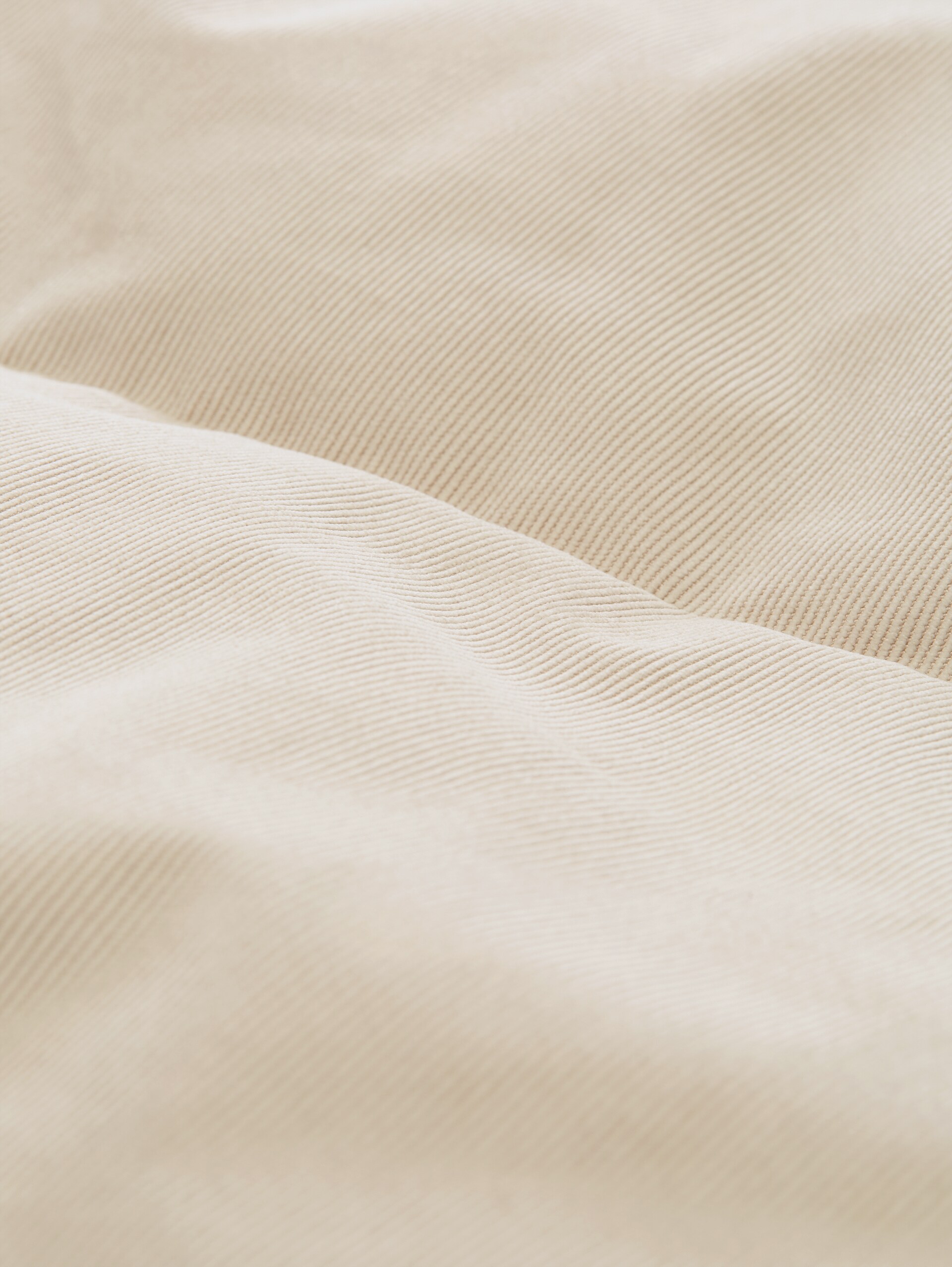 Veste matelassée en velours côtelé à la coupe décontractée - Dusty Beige - Vue détaillée du produit