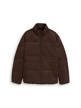 Sélectionné, Veste matelassée en velours côtelé à la coupe décontractée par Tom Tailor, brunir
