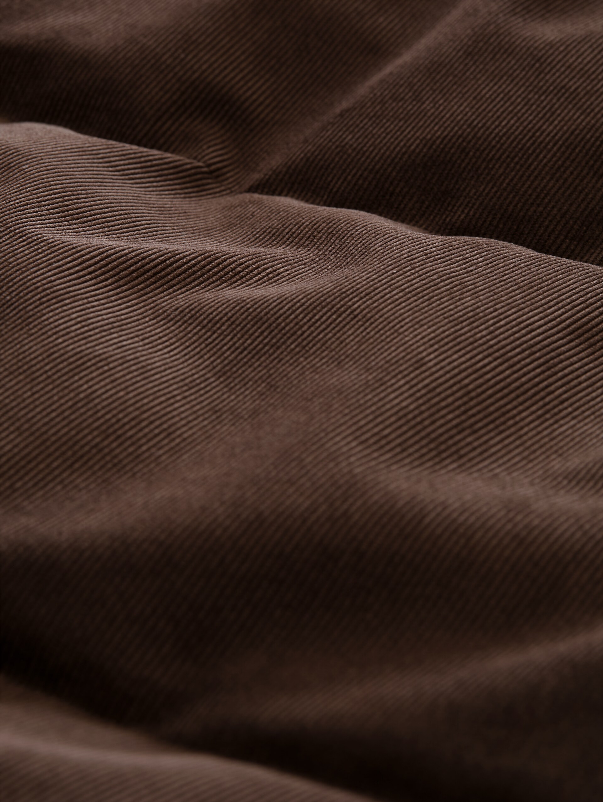 Veste matelassée en velours côtelé à la coupe décontractée - cool dark brown - Vue détaillée du produit