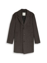 Geselecteerd, Relaxed fit wollen jas met reverskraag door Tom Tailor, bruin