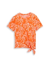 Nicht ausgewählt, T-Shirt mit Knotendetail von Tom Tailor, rot