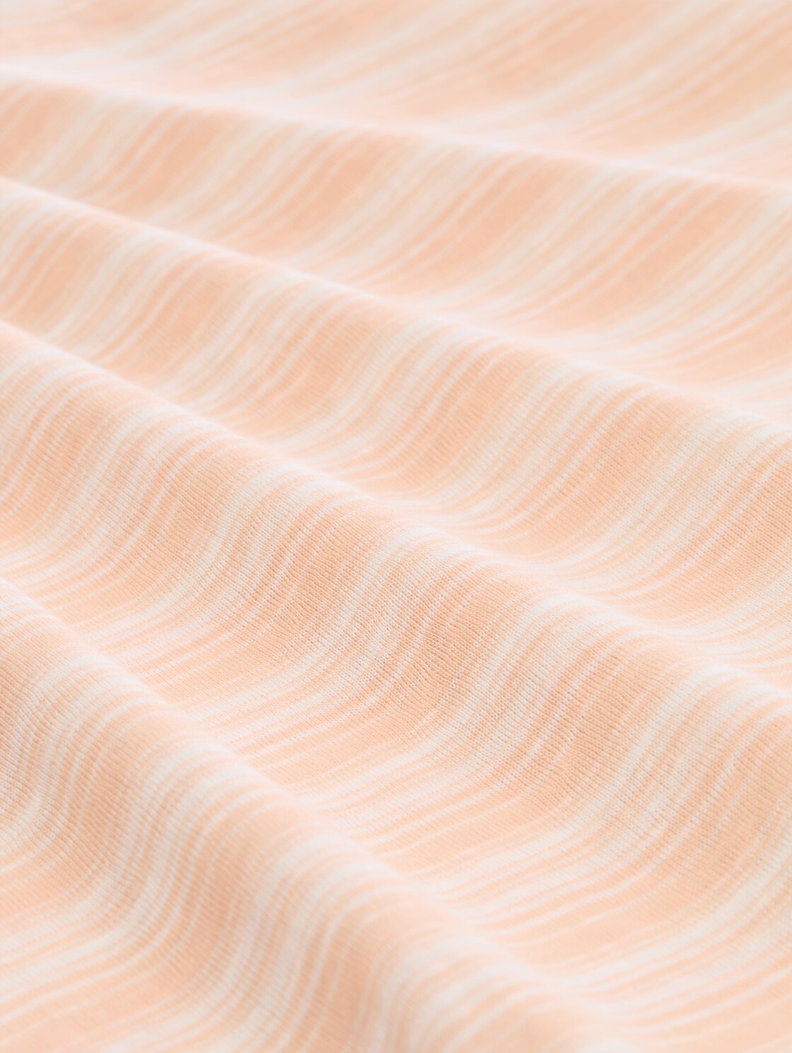 T-Shirt mit Streifenmuster - apricot white gradient stripe - Material-Ansicht