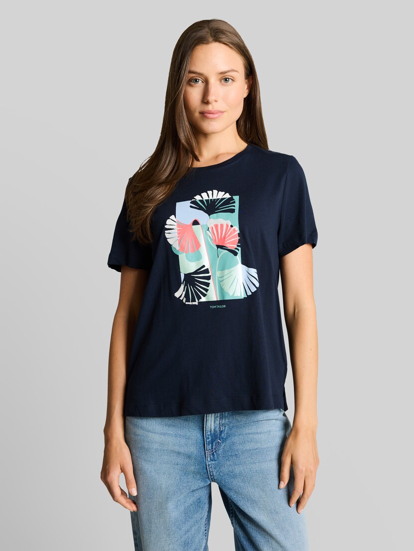 T-Shirt mit Print von Women, sky captain blue