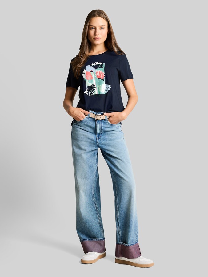 T-Shirt mit Print von Women, sky captain blue