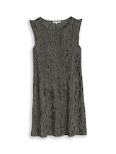 Nicht ausgewählt, Crinkle Mini-Kleid mit Volantärmeln von Tom Tailor, schwarz